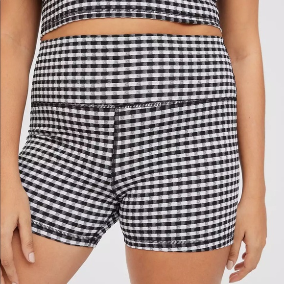 aerie Pants - Offline by Aerie Gingham Bike Shorts